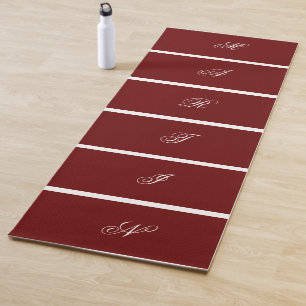 Modern Custom Dark Red Colour Yoga Mat