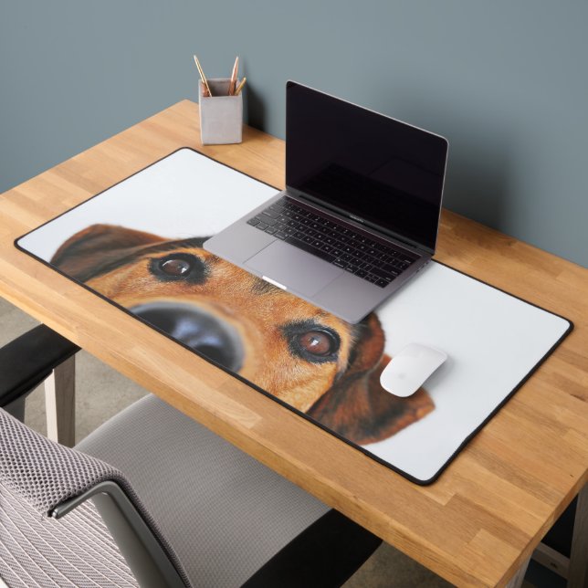 Modern Custom Dog Photo Desk Mat (Office 2)