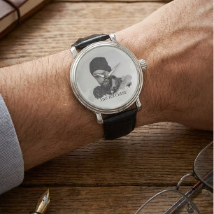 Modern Custom Etched Photo Effect Watch
