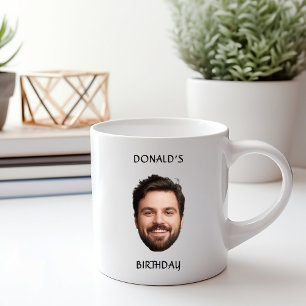 Modern Custom Face Funny Birthday Party Group  Coffee Mug