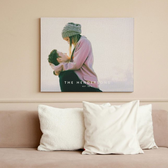 Modern Custom Family Photo Canvas Print (Modern Custom Family Photo Canvas Print)