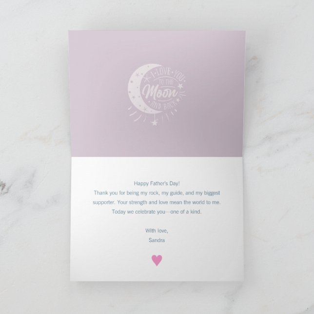 Modern Custom Father's Day Cards  'Best Dad Ever' (Inside)