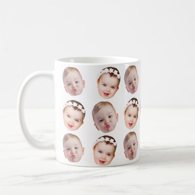 Modern Custom Funny Gift for Family for mum Coffee Mug (Left)
