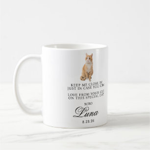 Modern Custom Gift For Bride And Groom Name Cat Coffee Mug