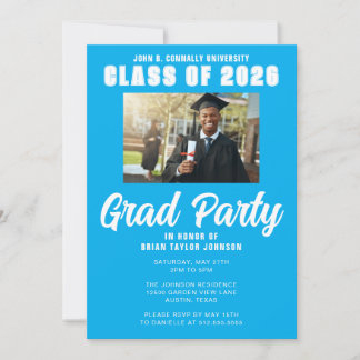 Modern Custom Graduate Invitation