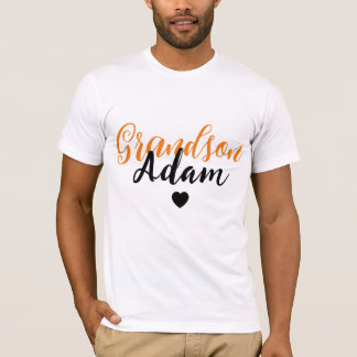 Modern Custom Grandson Name - Special Personalised T-Shirt