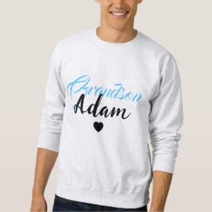 Modern Custom Grandson Name - Unique Personalised Sweatshirt