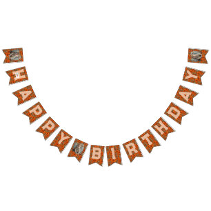 Modern Custom Lilies Floral Summer Party Bunting