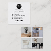 Modern Custom Logo, 4 Photos & Social Media