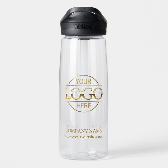 Modern Custom Logo Business Branding Promotional Water Bottle (Back)
