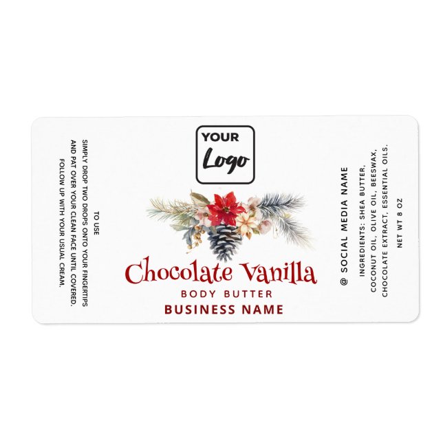 Modern custom logo Holiday business product (Front)