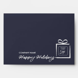 Modern custom logo minimalist Happy Holidays Envel Envelope