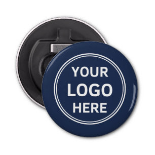 Modern Custom Logo Navy Blue Business Bottle Opener