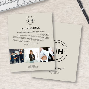 Modern Custom Logo Photo Corporate Business Flyer