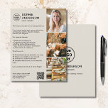 Modern Custom Logo QR Event Planner Promotional Flyer<br><div class="desc">Promote your event planning services with this customisable flyer template, designed to make your business stand out. Perfect for wedding planners, corporate event organizers, party coordinators, or celebration specialists, this professional flyer is easy to personalise with your business name, contact information, services, and a custom QR code. Use it to...</div>