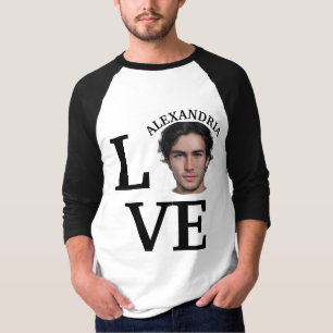 Modern Custom love photo template T-Shirt