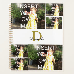 Modern Custom Monogram Personalised Photo Planner