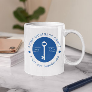Modern Custom Mortgage Company Add Your Logo Coffee Mug