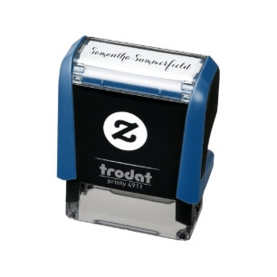 Modern Custom Name Signature Business Owner Self-inking Stamp