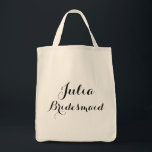 Modern custom name tote bag<br><div class="desc">BRIDESMAID TOTE BAG</div>