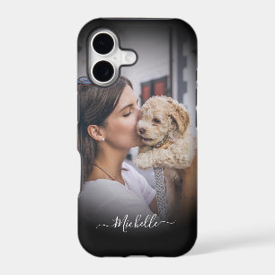Modern Custom One Photo Black Gradient iPhone Ca
