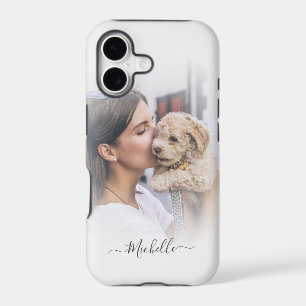 Modern Custom One Photo White Gradient iPhone Ca
