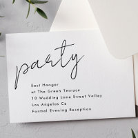 Modern Custom Party Black Funky Wedding Reception