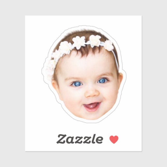 Modern Custom photo Baby kids face Gift (Sheet)