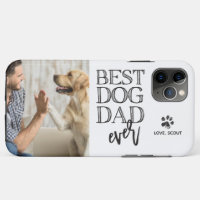 Modern Custom Photo Best Dog Dad 
