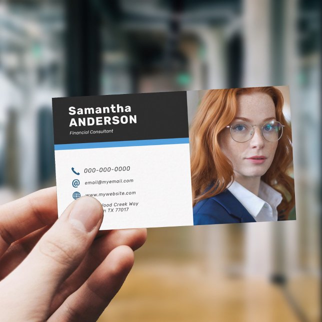 Modern Custom Photo Business Card (Modern Custom Photo Business Card)