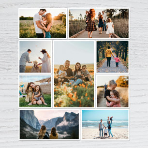 Modern Custom Photo Collage Family Personalised