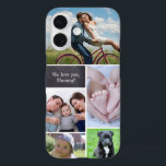 Modern custom photo collage phone case<br><div class="desc">Personalise this phone case for mum with her favourite photo. Fill the photo collage she can look at each day. Include photos of the kids,  pets,  spouse,  the whole family.</div>