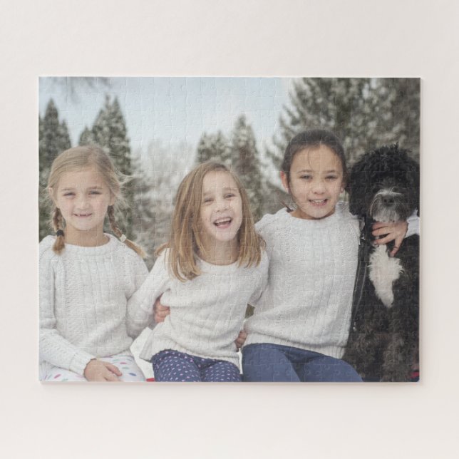 Modern Custom Photo Family Puzzle (Horizontal)
