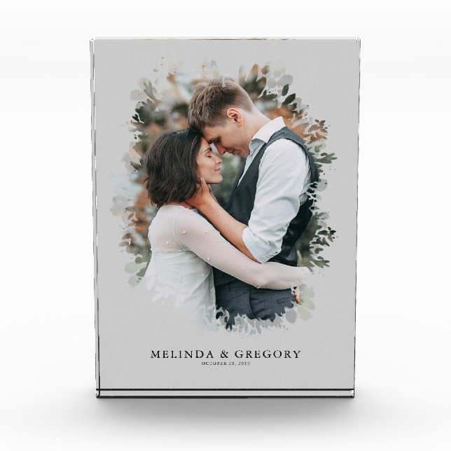 Modern Custom Photo Gift Home Decor Block (Front)