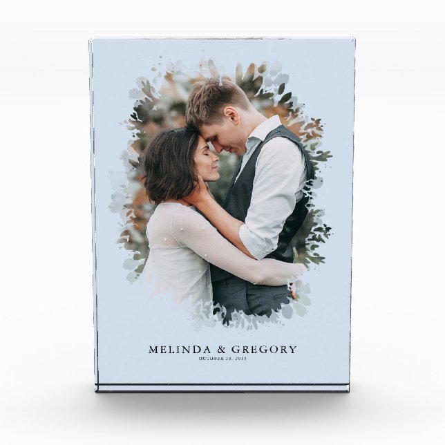 Modern Custom Photo Gift Home Decor Block (Front)