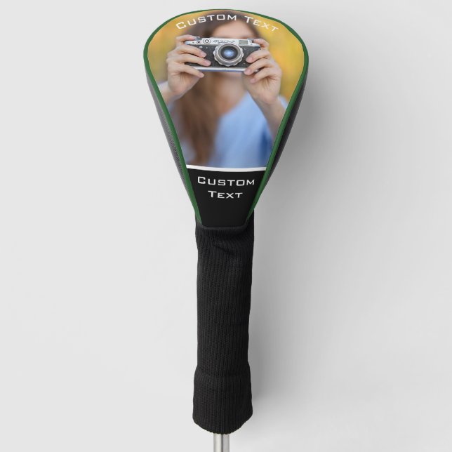 Modern Custom Photo Golf Head Cover (Front)