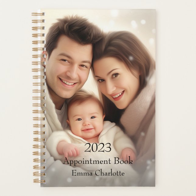 Modern Custom Photo Personalised Gift Planner (Front)