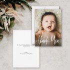 Modern Custom Photo Small Note Baby Shower 