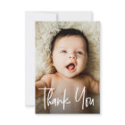 Modern Custom Photo Small Note Baby Shower 
