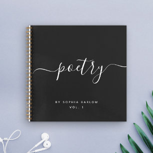 Modern Custom Poetry Minimalist Calligraphy Notebook