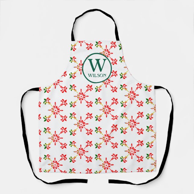 Modern Custom Portugal Tradition Flag Name Apron (Front)