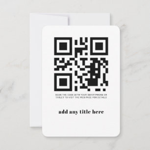 Modern Custom QR Code Elegant Invitation