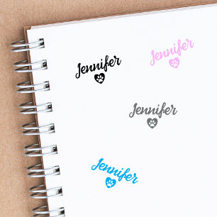 Modern Custom Signature Rubber Stamp