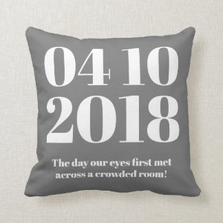 Modern Custom Special Date Cushion