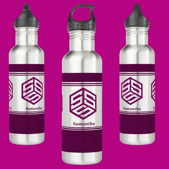 Modern Custom Stylish Name Monogram Letter (K) 710 Ml Water Bottle (Creator Uploaded)