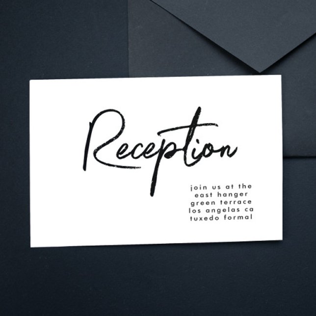 Modern Custom Stylish Wedding Reception Invitation (Creator Uploaded)