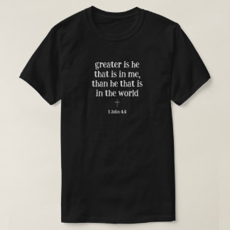Modern Custom Text Bible Verse Christian T-Shirt