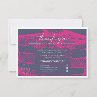 Modern Custom Thank You Card