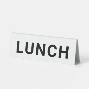 Modern Custom VIP LUNCH Table Tent Style Sign