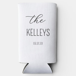 Modern Custom Wedding Wedding Favors Beer Holder Seltzer Can Cooler